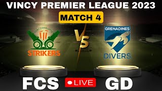 🔴Live: Vincy Premier League live FCS vs GD 4th Match, VPL T10 2023 live FCS vs GD live scorecard