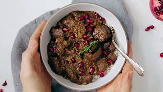 Pomegranate Chicken Stew with Walnut Sauce