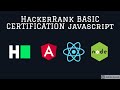 HackerRank Javascript Basic Certification