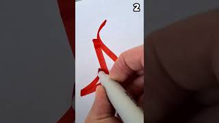 Graffiti Drawing ✏️ Tutorial for Beginners |  3 types of Letter „D“ 😲 | Graffiti Lettering  #shorts