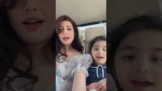 actress pranitha with her daughter