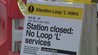 No CTA trains running on Loop elevated tracks