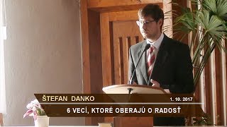 Štefan Danko - Šesť vecí, ktoré oberajú o radosť v nasledovaní Ježiša Krista