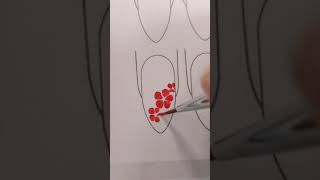 Nails painting 🌺，what flower do you like ？ Satisfying Créative Art #Shorts #art #draw #drawing