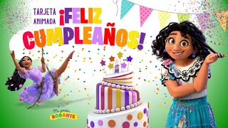 Tarjeta de Cumpleaños Encantada de Disney 🌟🎂 Mensaje Especial para Niños y Familias