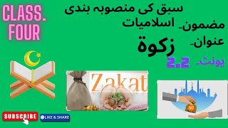 LESSON PLAN ISLAMIAT UNIT 2.2 TOPIC ZAKAT CLASS 4 IN URDU