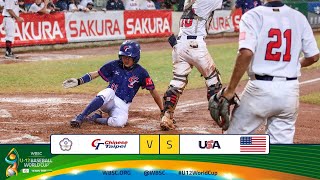 Highlights: Chinese Taipei vs. USA - WBSC U-12 Baseball World Cup - Super Round