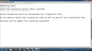 UFT Tutorial 11 - Inserting Transaction Points, Parameterization