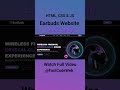 Earbuds Website Using HTML & CSS | Step by Step Tutorial | Fast Code
