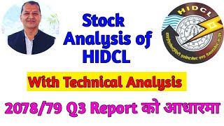 Fundamental \u0026 Technical Analysis of HIDCL. 2078/79 Q3 Report को आधारमा |