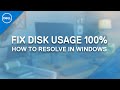How to Fix 100% Disk Usage Windows 10 (Official Dell Tech Support)