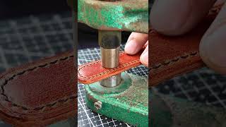 How to install the Metal  Snap Fastener Button #shorts #bagmaking  #leather  #handmade #snapbutton