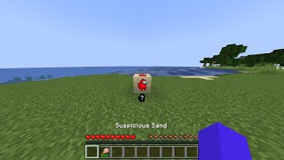 Suspicious sand from creative mode doesn't have a loot