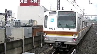 東京メトロ7000系7104FF特急元町・中華街行き 学芸大学駅高速通過