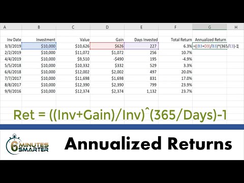 What is the formula to annualize?