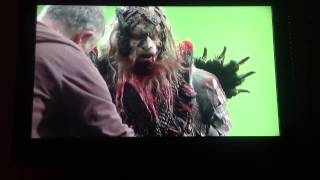 The Hobbit Behind the Scenes with Conan Stevens as Costume Bolg.