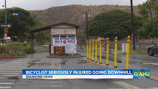 Bicyclist seriously injured after losing control of bike at Diamond Head