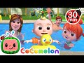 Family Swimming Song | Little Angel & Cocomelon Nursery Rhymes