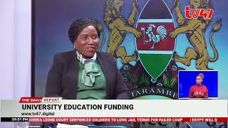 University Education Funding: PS  Dr Beatrice Muganda PART 1 | TV47 Daily Report