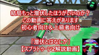 結局もっと潜伏したほうが良いのか？この動画に答えがあります、初心者も上級者も全員見るべき【スプラトゥーン2解説動画】「潜伏とはなにか」