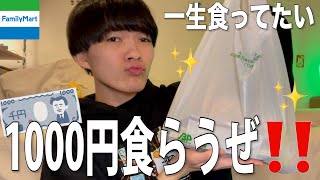 【住みたい】ファミマというコンビニで買ってきた1000円というお金の単位分買ってきたから超食べする回【モッパン】