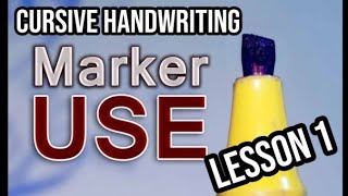 Cursive Handwriting | Cut Marker | Lesson 1 with cut marker | Complete Course | Arslan Shafique