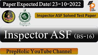 ASF Inspector Past Papers||Airport Security Force||ASF Inspector Model Test For Preparation||FPSC