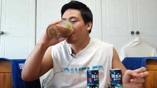 대박 솔트커피라고!? 레쓰비 신상커피! 타이완커피! 커피먹방Drinking Cool in an Ice Cup gulping sound ASMR