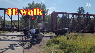 4K walk Edworthy Park, Calgary Alberta, Canada.