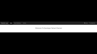 How to create a Responsive Navbar (Navigation or Menu Bar) using Bootstrap - Developer Sahad
