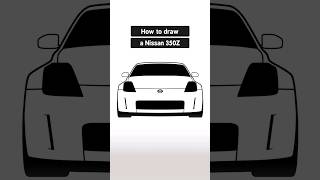 How to Draw a Nissan 350Z Easy | Step by Step Car Drawing