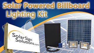 How To Light Billboard Signs with Solar Powered Panels by Solar Sign Solutions