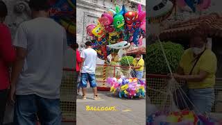 Balloon vendors of Sto. Niño. #viral #trending #sigbinTV #balloon #balloons