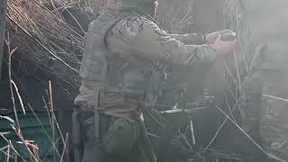 Russian 82mm mortar crews carry out firing missions in Bakhmut direction