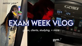 realistic midterms week vlog as a highschool senior 🎧 studying, ootd, etc