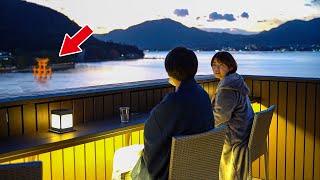 We will deliver the night view of Miyajima, a world heritage site that can only be seen here!