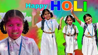 హోలీ comedy video || rider mallesh holi video ||village holi videos || janavi holi video ||Holi 💕||