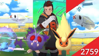 《Pokemon GO》打敗火箭隊亞洛獲得七彩暗影任務獎勵火伊布！麻麻小魚團體戰！寶可夢對戰 Ultra League 高級聯盟 PVP！