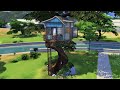 BLUE TREEHOUSE #Shorts - The Sims 4 Speed-build (No CC)