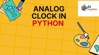 Analog clock in Python | Python project #Python #CodingProject #AnalogClock #TurtleGraphics #learn