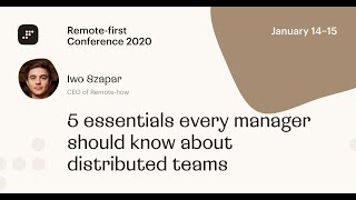 5 essentials every manager should know about distributed teams