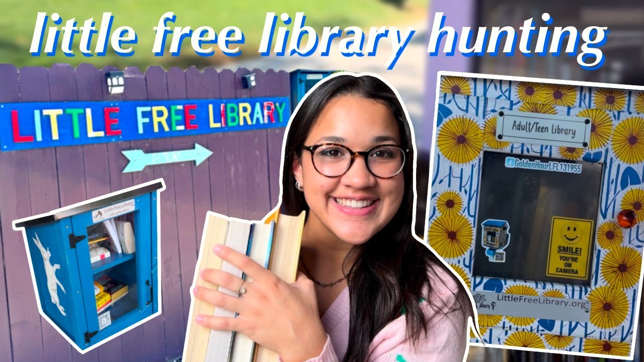 Little Free Library Hunting Vlogёяуъёяпаёянв Book Haul And Unhaul Youtube