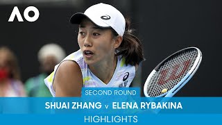 Shuai Zhang v Elena Rybakina Highlights (2R) | Australian Open 2022