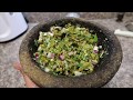 MOLCAJETE DE NOPALES EN SALSA VERDE..😋