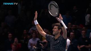 Vintage Novak Djokovic tennis vs Marin Cilic | Nitto ATP Finals 2018