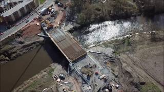 VMC Aerial Media - New Centre Park Link Bridge - Warrington