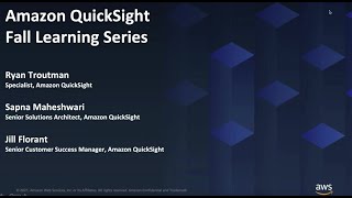 Virtual Author Workshop: Introduction to QuickSight - Building Dashboards