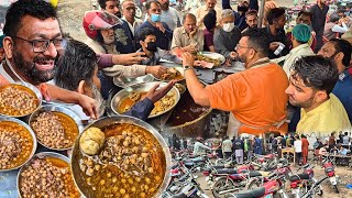 Bsst Breakfast in Lahore | Mutton Machli Walay Chanay | Saleem Butt | #streetfood #breakfast