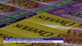 More than 150 groups call on Gov. Reynolds to apply for summer EBT participation