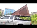 rooftoptent diy.ยึดผ้าเต้นท์เสร็จแล้ว พร้อมออกเทสเร็วๆนี้